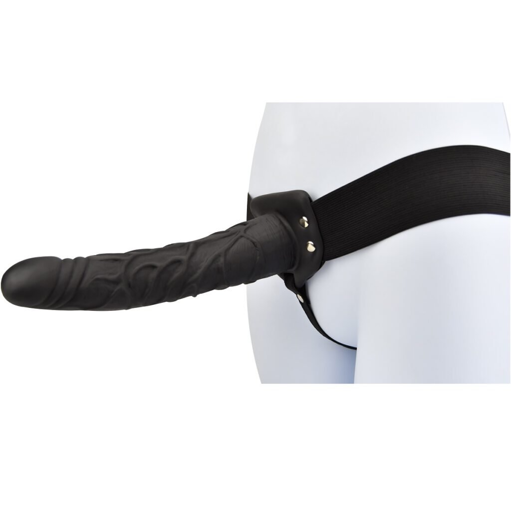 Loving Joy – ihålig strap-on, 9 tum, svart