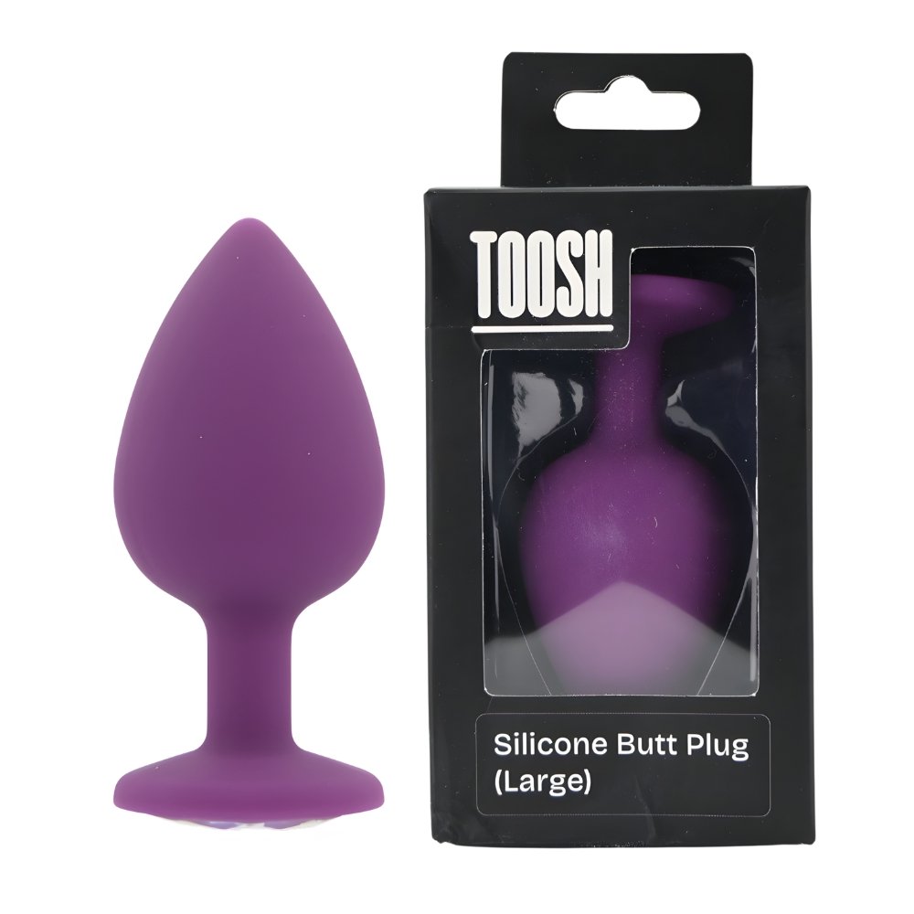 Toosh – analplugg i silikon, lila, Large