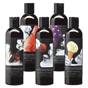 Earthly Body – massageolja, jordgubb, 8 oz
