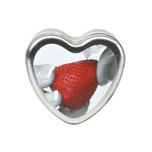 Earthly Body Heart – massageljus Strawberry, 113 g