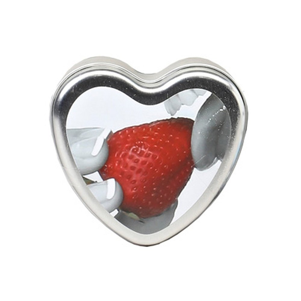 Earthly Body Heart – massageljus Strawberry, 113 g